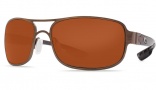 Costa Del Mar Grand Isle Sunglasses - Gold Frame Sunglasses - Copper Glass / Costa 580