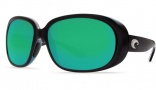 Costa Del Mar Hammock Sunglasses - Black Frame Sunglasses - Amber CR-39 / Costa 400