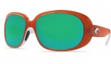 Costa Del Mar Hammock Sunglasses Salmon/White Frame Sunglasses - Copper / 580P