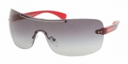 Prada PS 02MS Sunglasses Sunglasses - ZYA3M1 TOP CURRANT-FIRE GRAY GRADIENT