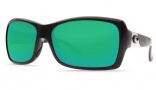 Costa Del Mar Islamorada Sunglasses - Black Frame Sunglasses - Amber Poly. / Costa 580