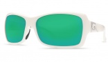 Costa Del Mar Islamorada Sunglasses - White Frame Sunglasses - Amber CR-39 / Costa 400