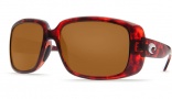 Costa Del Mar Little Harbor Sunglasses - Tortoise Frame Sunglasses - Amber Glass / Costa 400