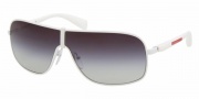 Prada PS 54LS Sunglasses Sunglasses - AAI3M1 WHITE DEMI SHINY GRAY GRADIENT