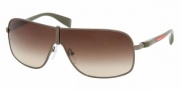 Prada PS 54LS Sunglasses Sunglasses - 7JO6S1 MILITARY BROWN GRADIENT
