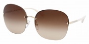 Prada PR 53NS Sunglasses Sunglasses - ZVN6S1 PALE GOLD BROWN GRADIENT