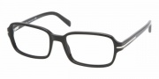 Prada PR 08NV Eyeglasses Eyeglasses - 1AB1O1 BLACK DEMO LENS