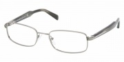 Prada PR 57NV Eyeglasses Eyeglasses - 5AV1O1 GUN METAL DEMO LENS