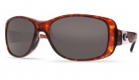Costa Del Mar Tippet Sunglasses - Tortoise Frame Sunglasses - Green Mirror Glass / Costa 580