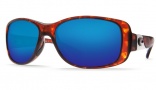 Costa Del Mar Tippet Sunglasses - Tortoise Frame Sunglasses - Gray CR-39 / Costa 400