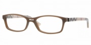 Burberry BE2087 Eyeglasses Eyeglasses - 3237  BROWN HAZELNUT DEMO LENS