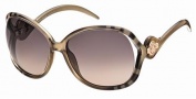 Roberto Cavalli RC575S Sunglasses Sunglasses - 33B Olive, Brownish Transparent.  gradient brown, violet lenses
