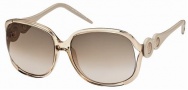 Roberto Cavalli RC589S Sunglasses Sunglasses - 34F Gold, Brownish Transparent.  gradient brown lenses
