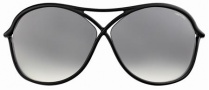 Tom Ford FT0184 Vicky Sunglasses Sunglasses - 01B Black/grey Shaded 