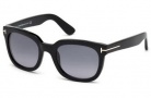 Tom Ford FT0198 Campbell Sunglasses Sunglasses - 01B Shiny Black / Gradient Smoke