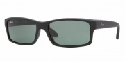 Ray-Ban RB4151 Sunglasses Sunglasses - 622  BLACK RUBBER CRYSTAL GREEN