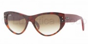 Ray-Ban RB4152 Sunglasses Vagabond Sunglasses - 106751 Top Red Gradient Havana on Pink Crystal / Brown Gradient