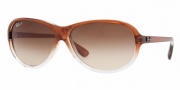 Ray-Ban RB4153 Sunglasses Sunglasses - 821/M2 PIPE BROWN-TRANSP.GRADIENT CRYSTAL POLAR BROWN GRADIENT