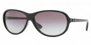 Ray-Ban RB4153 Sunglasses Sunglasses - 601/32 BLACK CRYSTAL GRAY GRADIENT