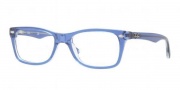 Ray-Ban RX5228 Eyeglasses Eyeglasses - 5111 Top Light Blue / Trans Demo Lens