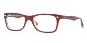 Ray-Ban RX5228 Eyeglasses Eyeglasses - 5112 Top Bordeaux / Trans Demo Lens
