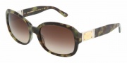 Dolce & Gabbana DG4086 Sunglasses Sunglasses - 173513 Green Havana / Brown Gradient