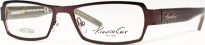 Kenneth Cole New York KC0129 Eyeglasses Eyeglasses - 081 Semi Shiny Eggplant/Demo Lens
