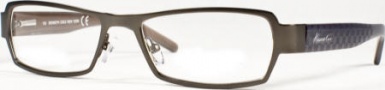 Kenneth Cole New York KC0129 Eyeglasses Eyeglasses - 008 Semi Shiny Gunmetal/Demo Lens