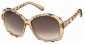 Swarovski SK0002 Sunglasses Sunglasses - 39G Transparent Honey/Brown Lens