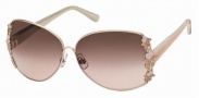 Swarovski SK0010 Sunglasses Sunglasses - 28F Rose Gold/Pink Lens