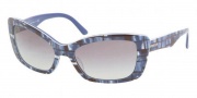Prada PR 03NS Sunglasses Sunglasses - DAN6S1 Orange-Ivory-Black / Brown Gradient