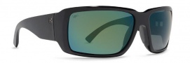 Von Zipper Drydock Polarized Sunglasses Sunglasses - BGG-Black Gloss / Green Chrome Glass Polarized