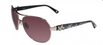 Bebe BB 7018 Sunglasses Sunglasses - Silver Lace / Grey Gradient
