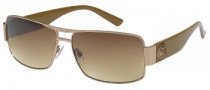 Guess GU 6560 Sunglasses Sunglasses - GLD-34: Gold / Brown Gradient
