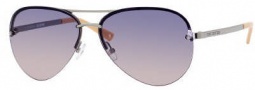 Juicy Couture Genre/s Sunglasses Sunglasses - 06LB Shiny Ruthenium (HG Smoke Pink Gradient Lens