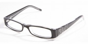 D&G DD1128B Eyeglasses Eyeglasses - 675 Black Top On Clear Demo Lens
