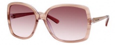 Kate Spade Darryl/S Sunglasses Sunglasses - 0JXU Pink Rose / RN Brown Pink Lens
