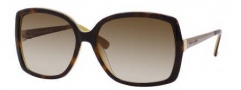 Kate Spade Darryl/S Sunglasses Sunglasses - 0EE2 Tortoise Saffron / Y6 Brown Gradient Lens