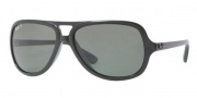 Ray-Ban RB4162 Sunglasses Sunglasses - 601/58 Black Crystal / Green Polarized