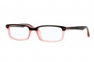 Ray-Ban Junior RY1525 Eyeglasses Eyeglasses - 3567 Top Dark Brown / Pink Tinsel