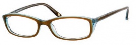 Liz Claiborne 418 Eyeglasses Eyeglasses - OEUH Khaki Aquamarine