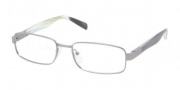 Prada PR 50OV Eyeglasses Eyeglasses - 7CQ1O1 Gunmetal Demi Shiny
