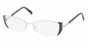 Prada PR 60NV Eyeglasses Eyeglasses - 1BC1O1 Silver Powder