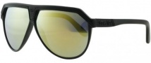 Black Flys Sunglasses Fly Mamba (Mirror Lens) Sunglasses - Shiny Black / Yellow Mirror