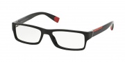 Prada Sport PS 03CV Eyeglasses Eyeglasses - 1AB1O1 Black