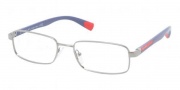 Prada Sport PS 51CV Eyeglasses Eyeglasses - 1AP1O1 Silver Demi Shiny