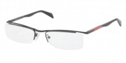 Prada Sport PS 58BV Eyeglasses Eyeglasses - 1BO1O1 Black Demi Shiny