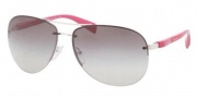 Prada Sport PS 56MS Sunglasses Sunglasses - 1BC3M1 Silver / Gray Gradient