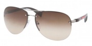 Prada Sport PS 56MS Sunglasses Sunglasses - 5AV3M1 Gunmetal / Gray Gradient