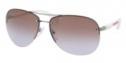 Prada Sport PS 56MS Sunglasses Sunglasses - 5AV6S1 Gunmetal / Brown Gradient